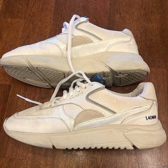 Axel Arigato Shoes - Axel Arigato white leather and canvas sneakers size 7.5